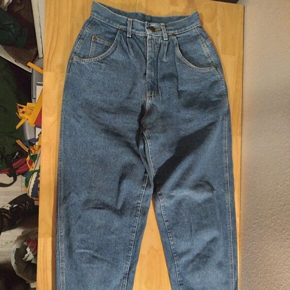 Vintage Lee Skyriders High Waist Taper Mom Jeans - Picture 6 of 10